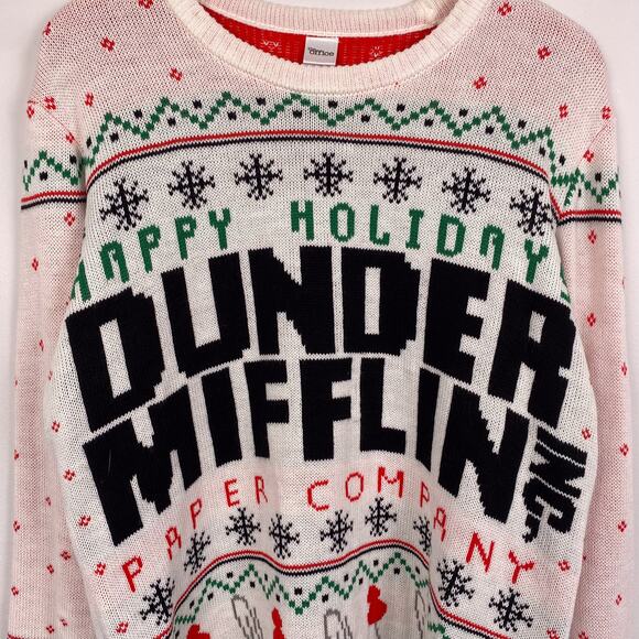 The Office Dunder Mifflin Paper Company Unisex Ugly Christmas Sweater Large - Picture 2 of 6